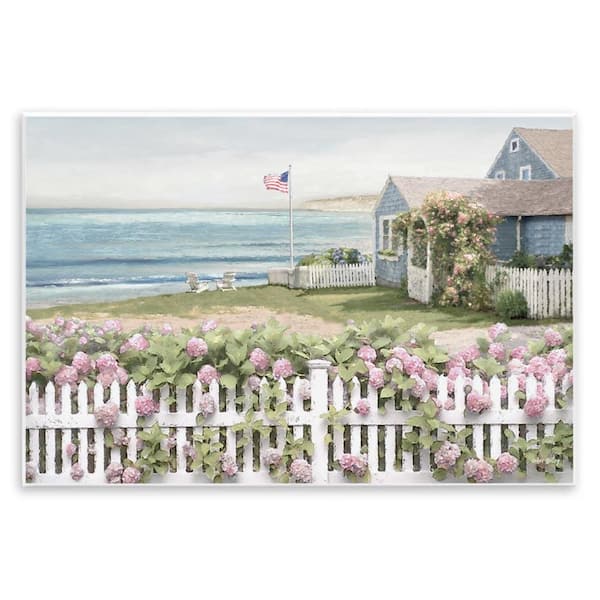 Stupell Industries Coastal Bay Cottage by Amber Sterling Unframed Nature Graphic Art Print 13 in. x 19 in.