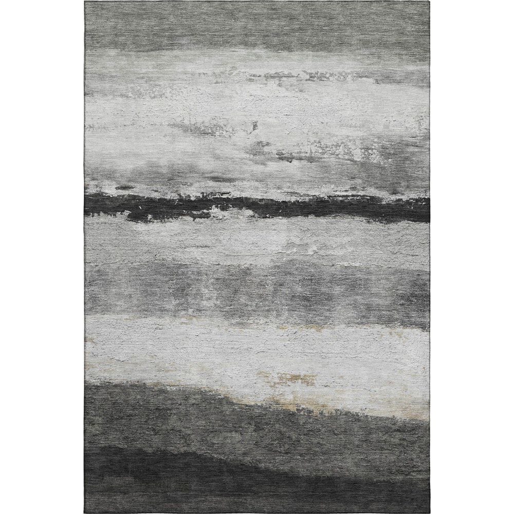 Addison Rugs Mayfield Premium Machine Washable Abstract AMF2169 Pewter ...