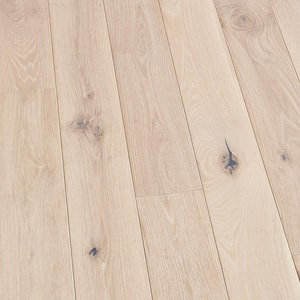 Take Home Sample - Pelican Hill French Oak Water Resistant Wirebrushed Solid Hardwood Flooring - 5 in. x 7 in.