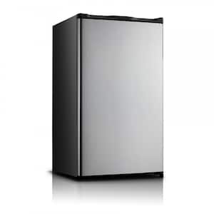 3.3 cu. ft. Mini Fridge in Stainless Look with Freezer