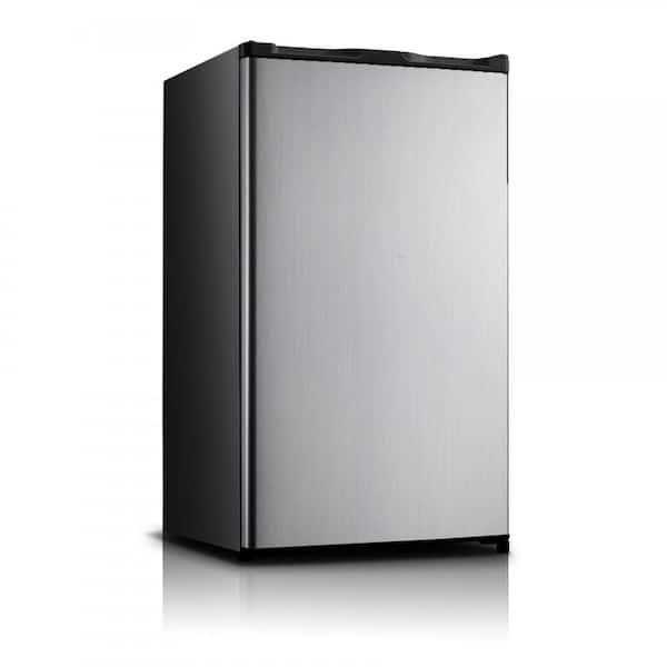 3.3 cu. ft. Mini Fridge in Stainless Look with Freezer
