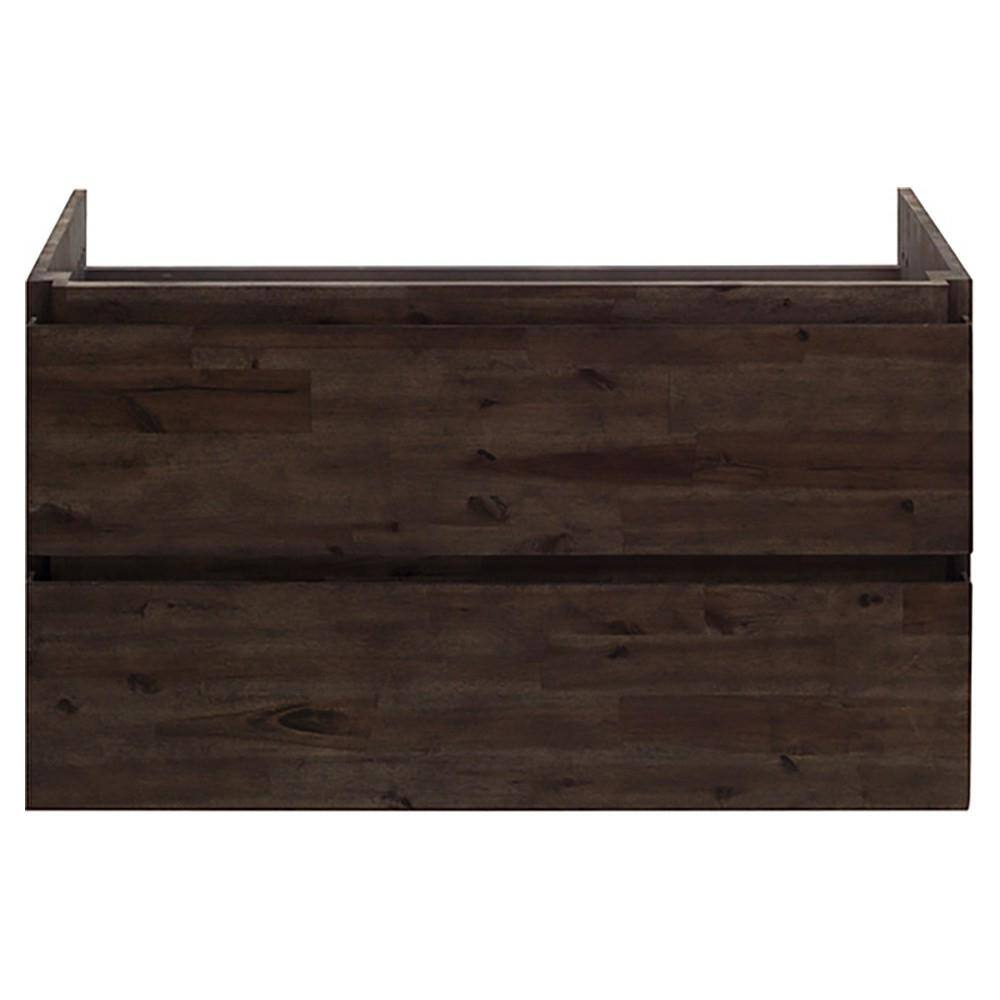 Formosa 47" Brown Acacia Wall-Mounted Single Vanity Base