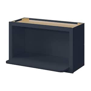 Avondale 30 in. W x 18 in. D x 18 in. H Ready to Assemble Plywood Shaker Specialty Wall Kitchen Cabinet in Ink Blue