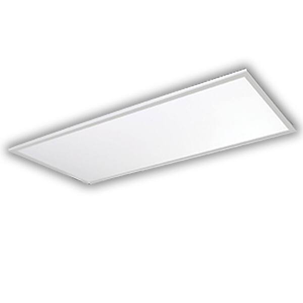 HALCO LIGHTING TECHNOLOGIES 2 ft. x 4 ft 128-Watt Equivalent White Edge-Lit Flat Panel Integrated LED Ceiling Troffer Bright White with Backup 81972