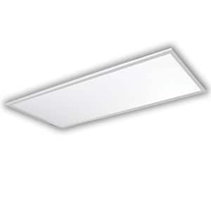 2 ft. x 4 ft 128-Watt Equivalent White Edge-Lit Flat Panel Integrated LED Drop Ceiling Troffer Bright White 3500K