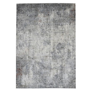 Vermont 2 ft. X 3 ft. Gray Abstract Area Rug
