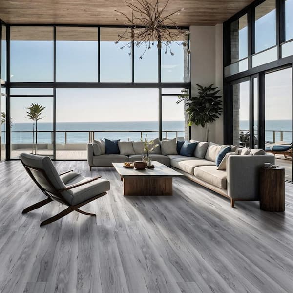 Harbor View 12 MIL x 7 in. x 48 in. Waterproof Click Lock Rigid Core Luxury Vinyl Plank Flooring (23.77 sq. ft. /Case)
