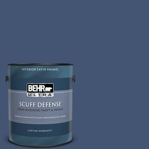 BEHR ULTRA 1 gal. Home Decorators Collection #HDC-CL-26 Champlain Blue Extra Durable Satin Enamel Interior Paint & Primer