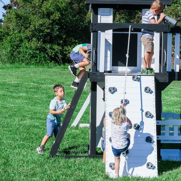 Backyard Discovery Canyon Creek White Outdoor Kid's Playground Set
