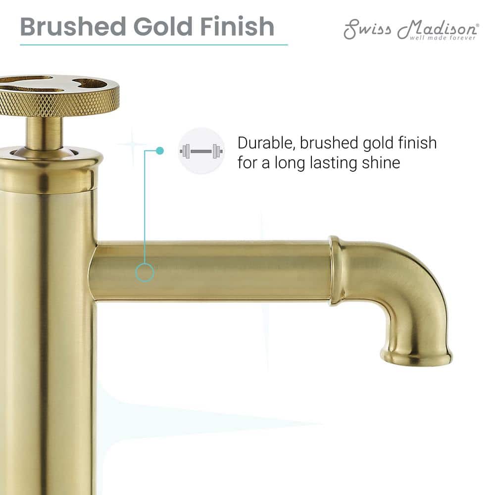Avallon Brushed Gold Single-Handle Bathroom Faucet