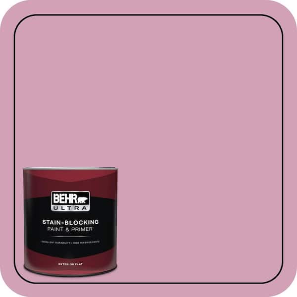 BEHR ULTRA 1 qt. #M130-4 Raspberry Smoothie Flat Exterior Paint & Primer