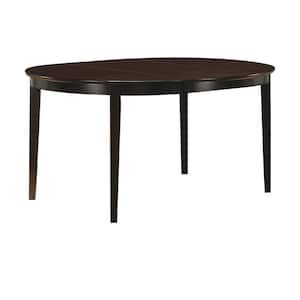 30 in. H Brown Modish Oval Shaped Wooden Dining Table