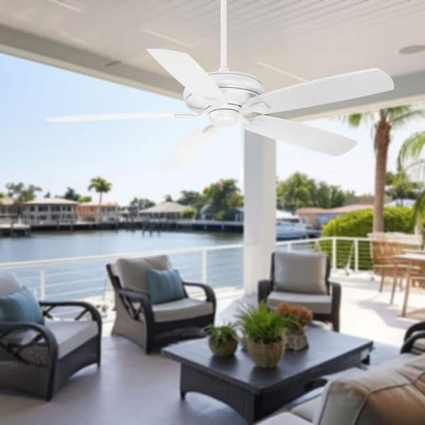 Sunseeker 60 in. Indoor/Outdoor Flat White Ceiling Fan