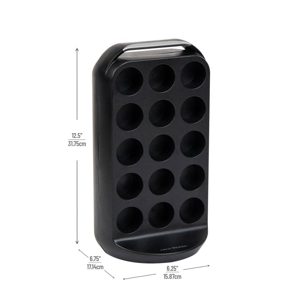 Black High Impact Polystyrene Coffee Pod Holder for 30 Capsules