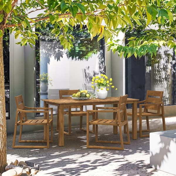 Weather resistant store patio dining sets