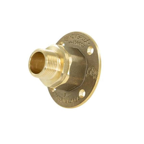 HOME-FLEX 3/4 in. CSST x 3/4 in. MIPT Brass Termination Flange 11-464-008 -  The Home Depot