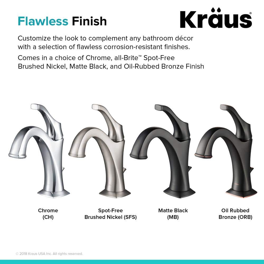 Arlo Oil Rubbed Bronze Single Handle Bathroom Faucet