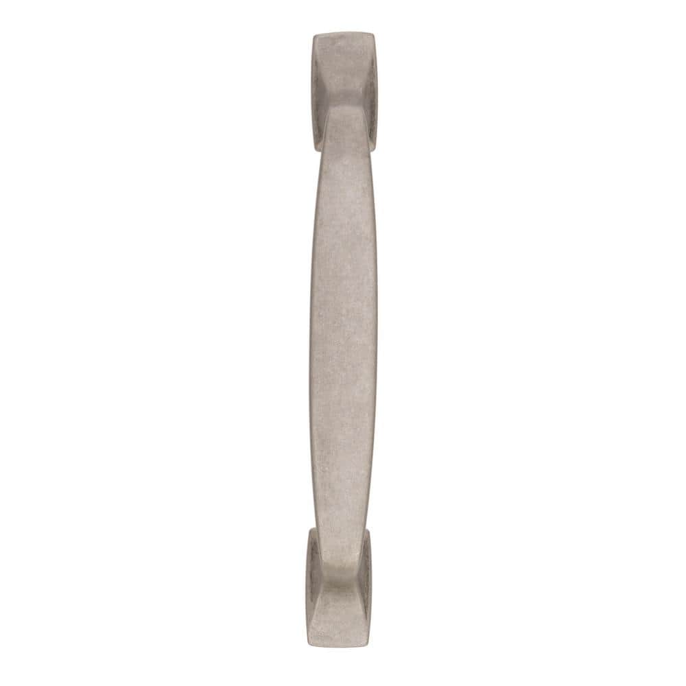 Aged Pewter 3-3/4 Inch Rustic Bar Pull with Mounting Hardware