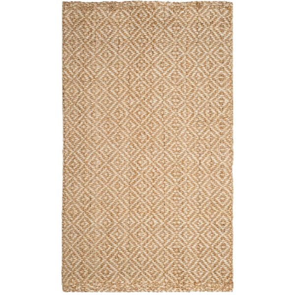SAFAVIEH Natural Fiber Ivory/Beige 6 ft. x 9 ft. Geometric Area Rug