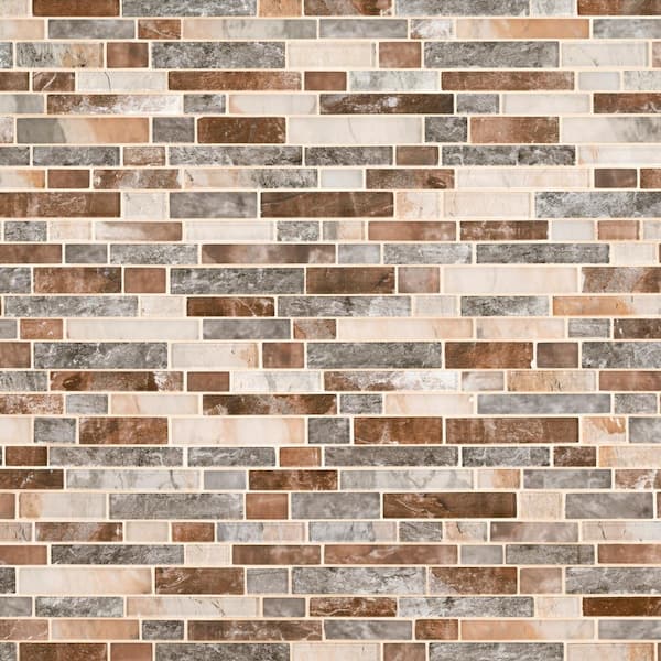 MSI Autumn Light Interlocking 12.5 in. x 13.25 in. Glossy Glass Patterned Look Wall Tile (10.4 sq. ft./Case)
