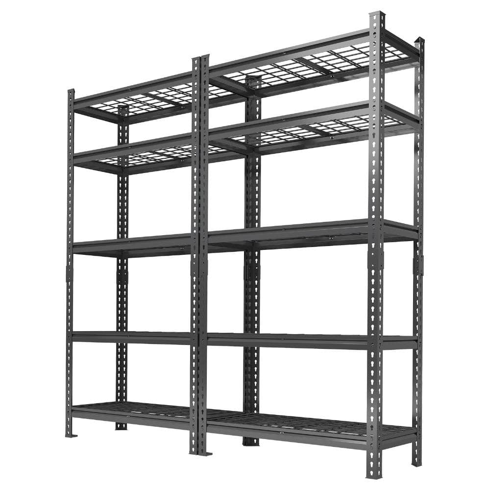 36x16x72 in 5-Tier Storage Shelving, 2200 lbs Cap, Adjustable Steel Rack, 2-Pack price history on PriceWatchPro