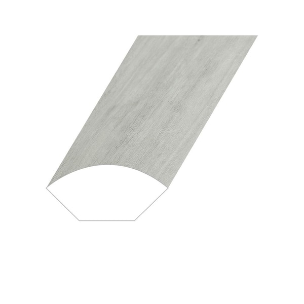 Montserrat Silva Ashen Bay 0.6 in. Thick x 1 in. Wide x 94.5 in. Length Vinyl Quarter Round Molding