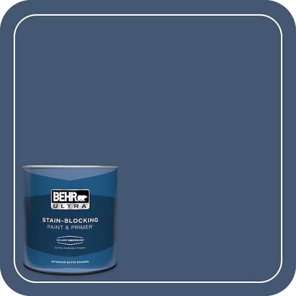 BEHR ULTRA 1 qt. Home Decorators Collection #HDC-WR14-7 Hidden Sapphire Extra Durable Satin Enamel Interior Paint & Primer
