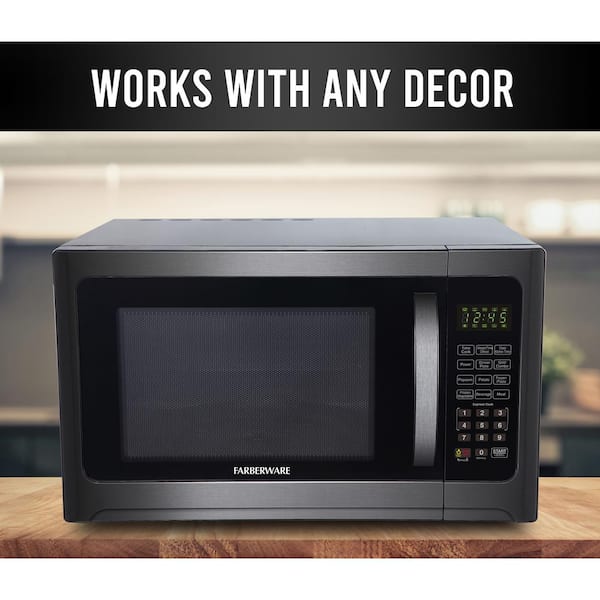 Farberware 1100-Watt Microwave Oven with Grill - Black / Stainless Steel,  1.2 cu ft - Fred Meyer