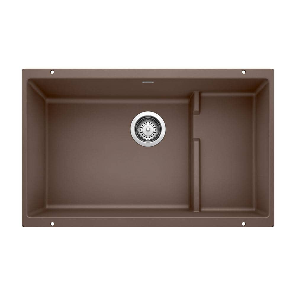 PRECIS CASCADE Silgranit 28.75 in. Undermount Single Bowl Cafe Granite Comp