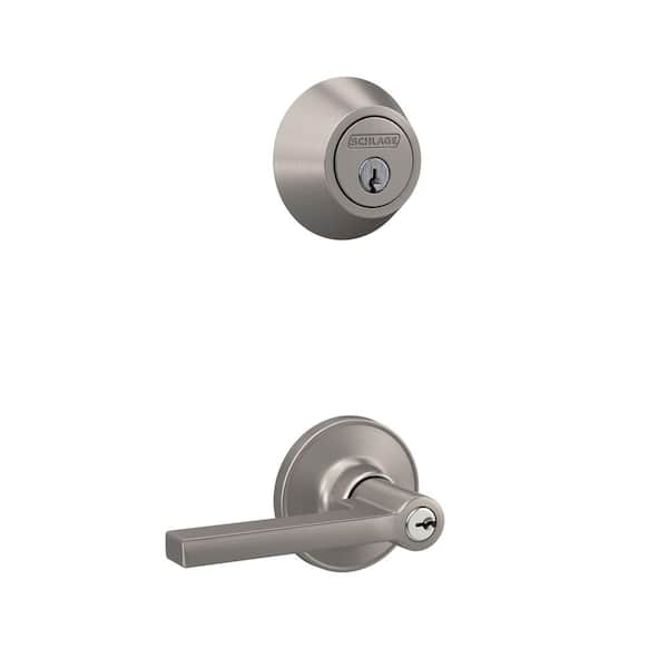 Schlage Home Essentials Hendrix Satin Nickel Single Cylinder