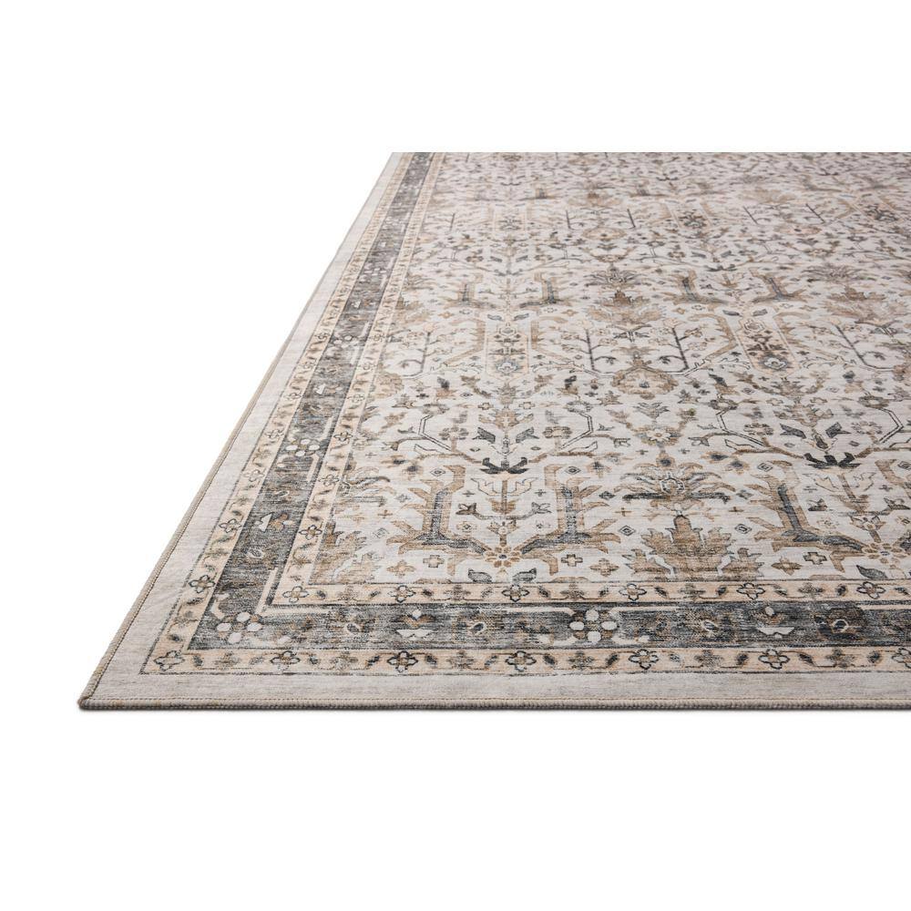 Anniston Ivory and Stone Washable Runner Rug