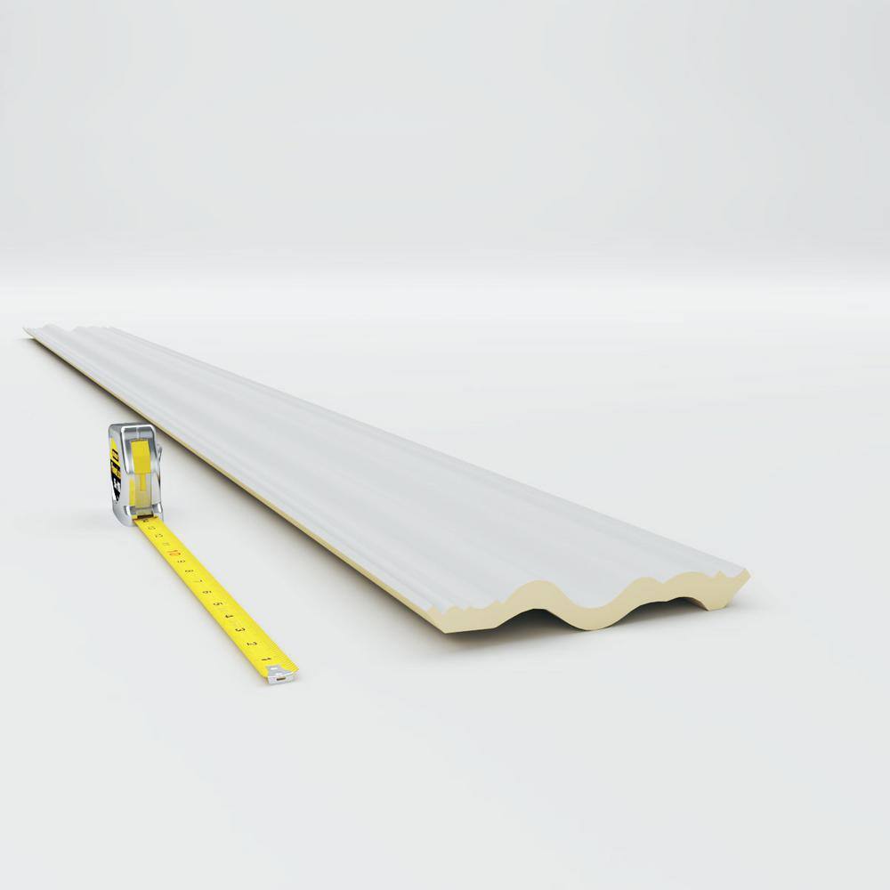 Versailles Smooth White Polyurethane Crown Moulding