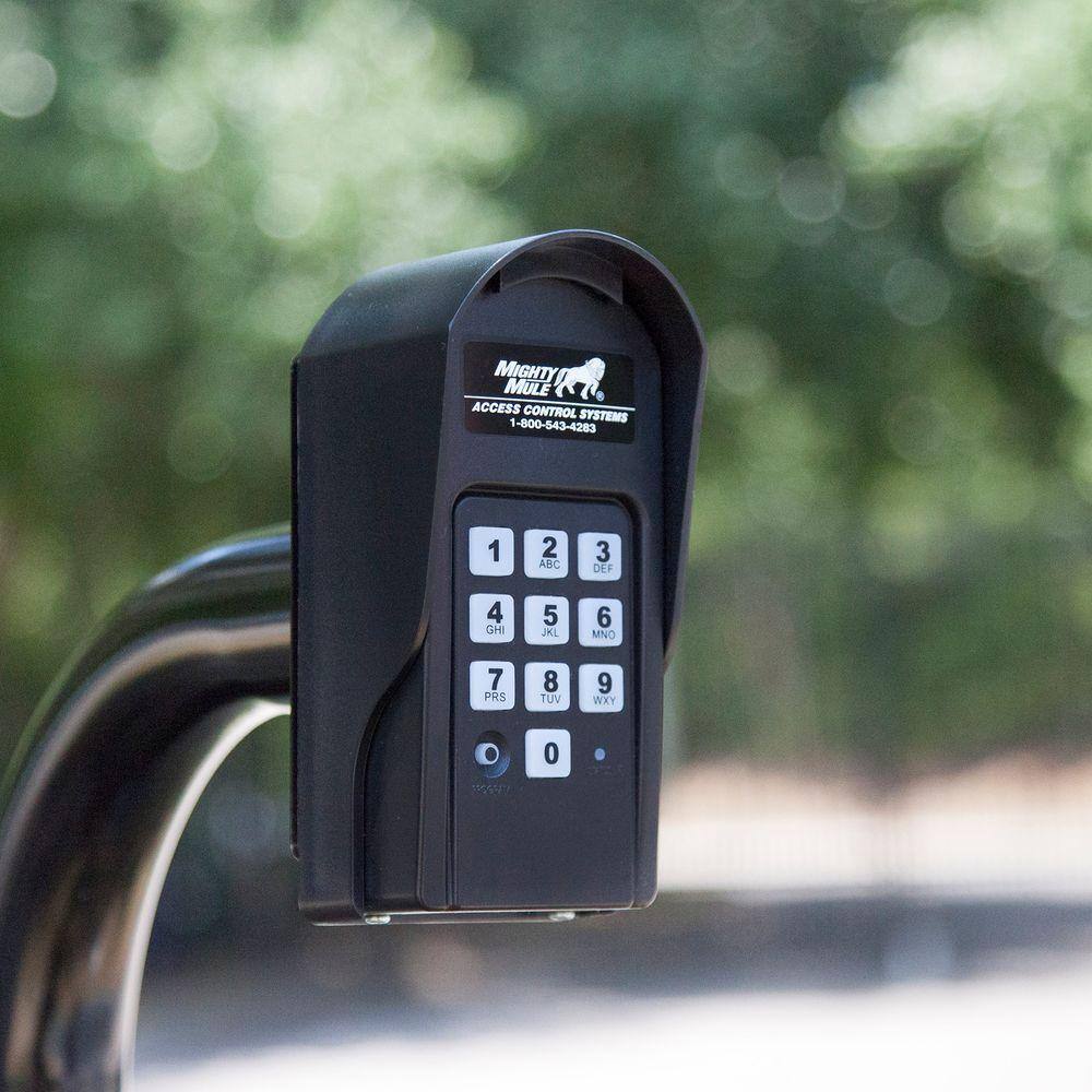 Mighty Mule Black Digital Keypad with Mounting Post