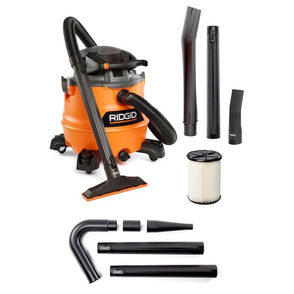 16 Gal. 6.5 Peak HP NXT Shop Vacuum HD1600 Wet Dry Vac with Detachable Blower, Filter, Accessories, Gutter Cleaning Kit