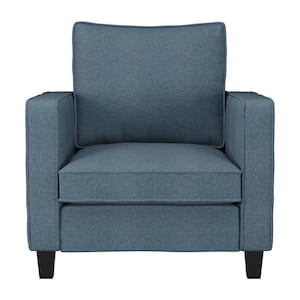 Georgia Blue Polyester Accent Chair