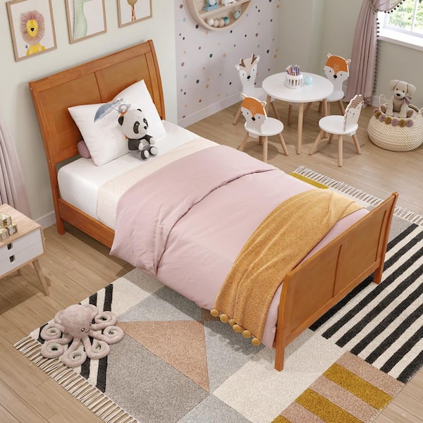 AFI Valencia Light Toffee Natural Bronze Solid Wood Twin Low