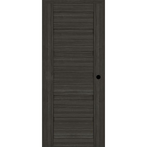 Belldinni Louver Diy-Friendly 36 in. x 79,375 in. Left-Hand Gray Oak Wood Composite Single Swing Interior Door