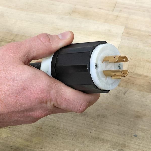 Leviton Black & White Lever Edge 20 Amp 250 Volt Straight Blade