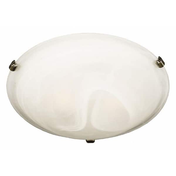 Kenroy Home Aero 3-Light Brushed Nickel Flush Mount