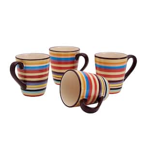 Sedona Stripe 16 oz. Mugs (Set of 4)