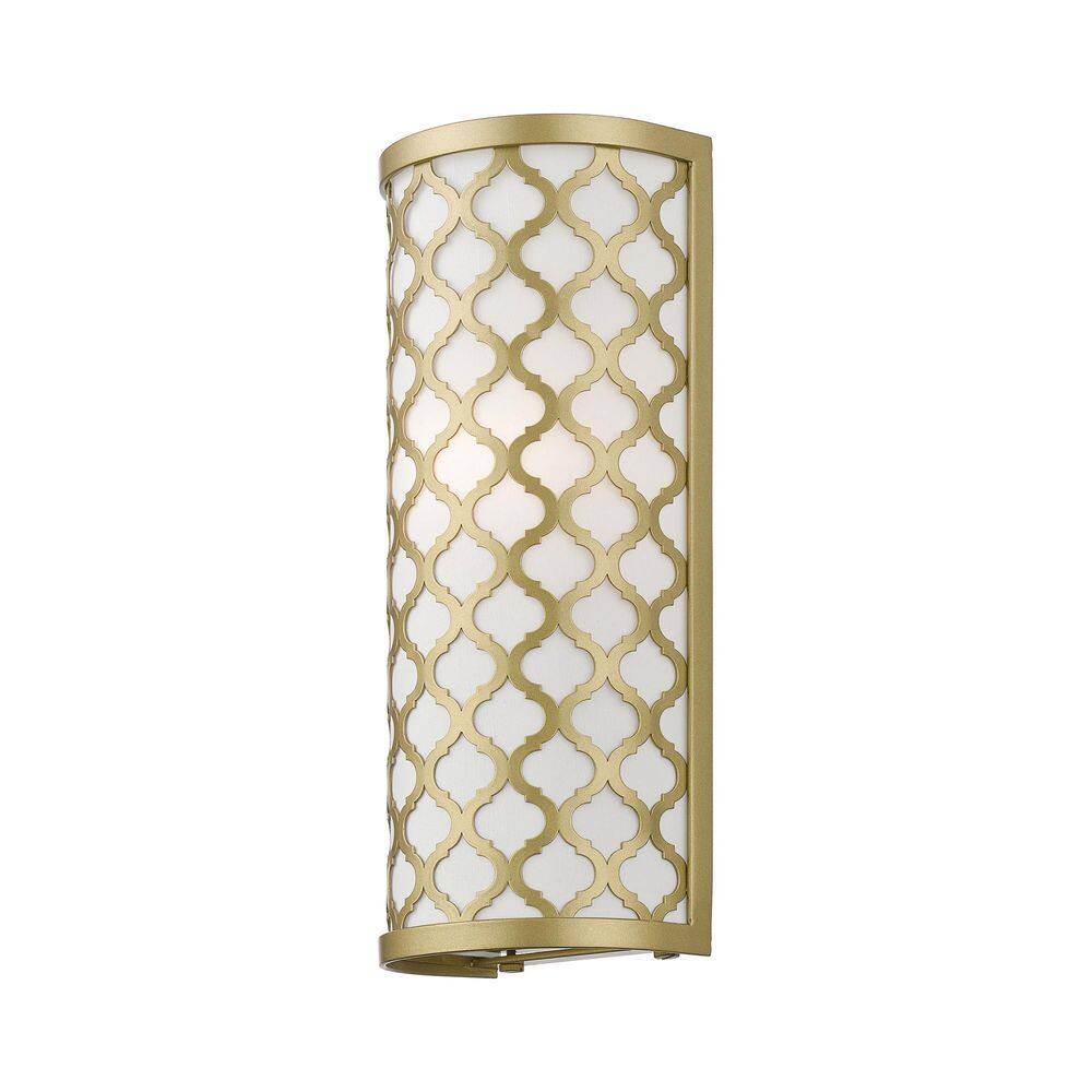 Arabesque Soft Gold Single-Light Dimmable Wall Sconce