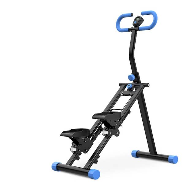 Vertical Climber Workout Machine with Stable Frame, Adjustable Handlebar and Foldable Design