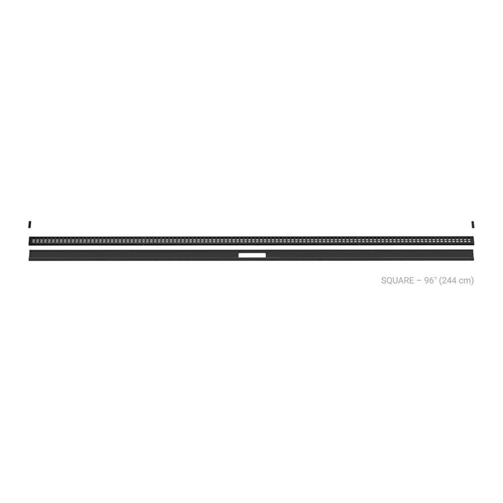 Kerdi-Line-Vario Matte Black 96 in. Square Grate and Channel Floor Installation Kit for Accessory price history on PriceWatchPro