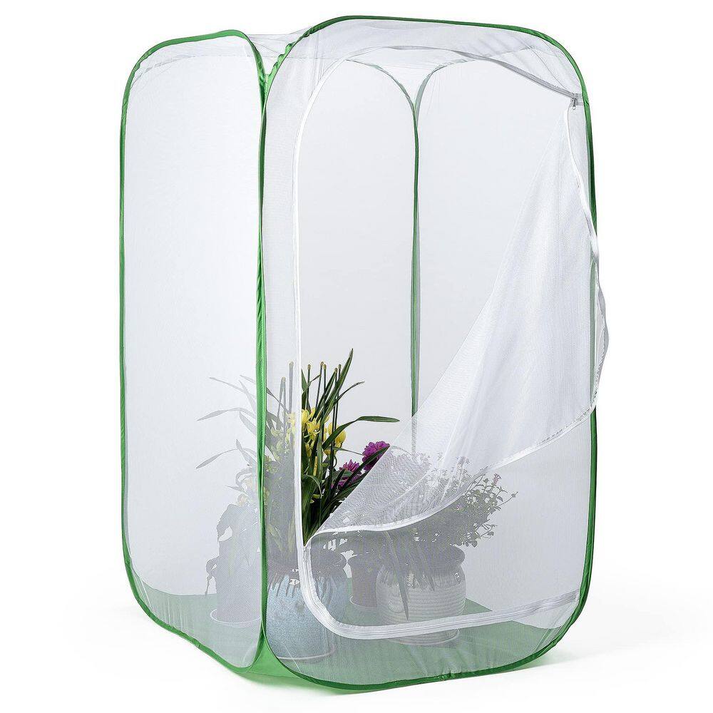 35 in. x 35 in. x 59 in. Polyester Outdoor Mesh Plant Enclosure, Mesh Plant Cover for Pests, Bird and Pest Protection price history on PriceWatchPro