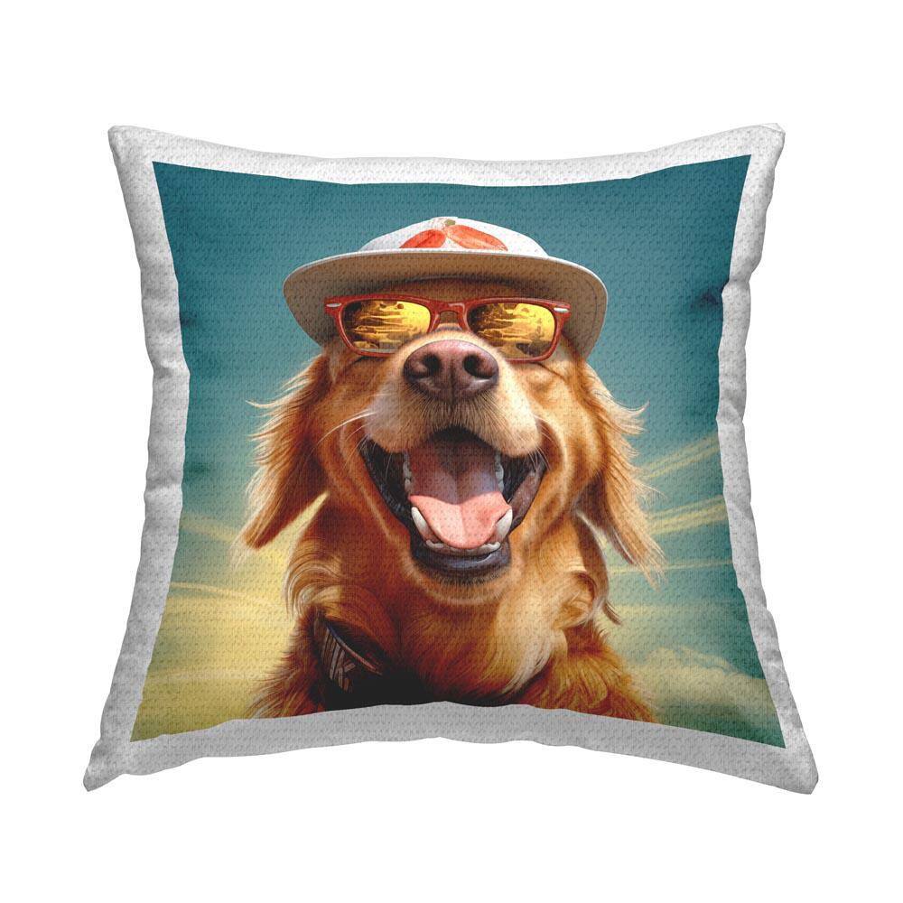 Happy Labrador with Rays Outdoor Printed Throw Pillow by Jim Baldwin price history on PriceWatchPro
