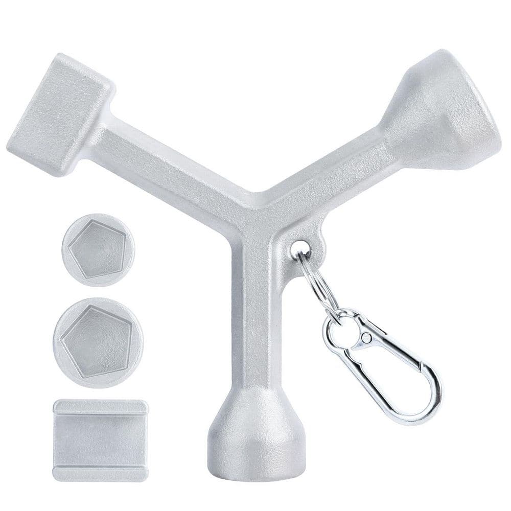 Stainless Steel Meter Curb Box Key Wrench with Pentagon Nut, Water Meter Valve Shut Off Tool price history on PriceWatchPro