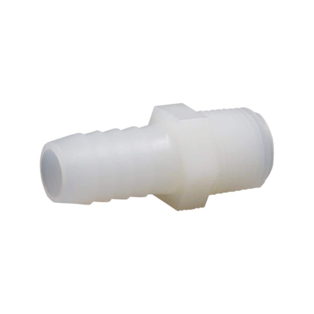White Nylon Single-Barbed Tube Fitting Tee 1/8 Tube ID 