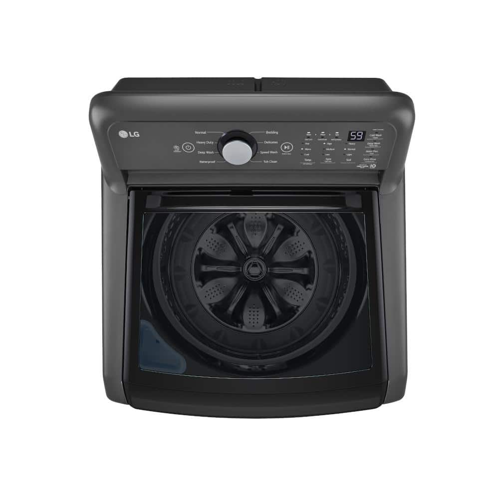 5.0 cu. ft. Top Load Washer in Middle Black with Impeller, NeverRust Drum and TurboDrum Technology