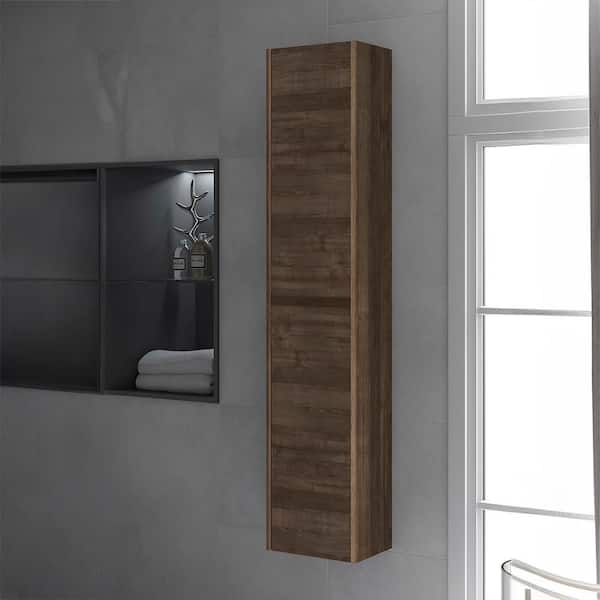 Ambra Column 11.8 in. W x 9.3 in. D x 59.1 in. H Wall Mount Bathroom Column in Samara Ash Ambra Column 11.8 in. W x 9.3 in. D x 59.1 in. H Wall Mount Bathroom Column in Samara Ash