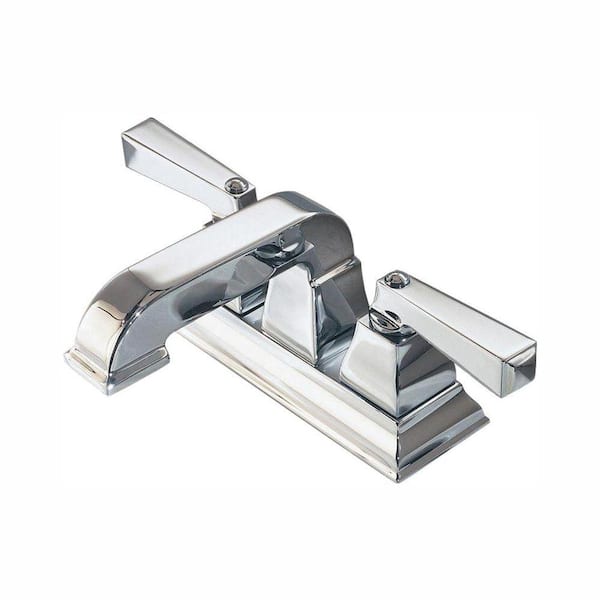 American Standard Town Square 4 in. Centerset 2-Handle Low-Arc Bathroom Faucet in Polished Chrome
